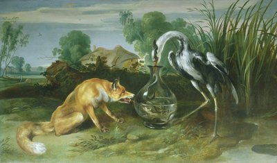 The Fox and the Crane from Aesop